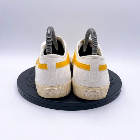 Gola Coaster Sneakers Yellow Stripe womens Size 8 - Picture 2 of 9